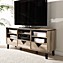 Baxton Studio Wales TV Media Stand in Light Brown - Bed ...