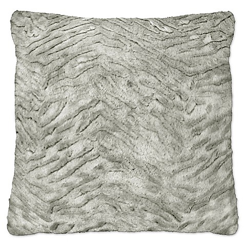 Envogue Persian Silver Fox and Greygoose Square Throw Pillows in Silver (Set of 2) - Bed Bath ...
