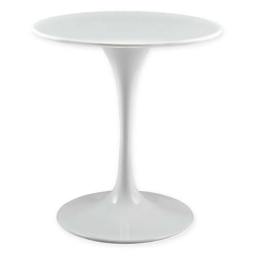 Shop Modway Lippa Round Wood Top 28-Inch Dining Table in White from Bed Bath & Beyond on Openhaus