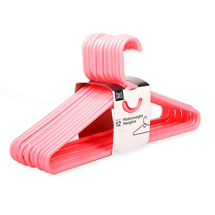 SALT™ Heavyweight Hangers in Pink (Set of 12)