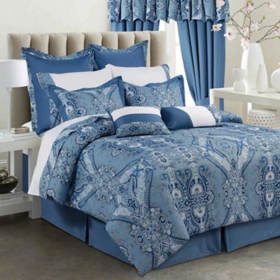 Tribeca Living Atlantis 12-Piece 300-Thread-Count Cotton Comforter Set ...