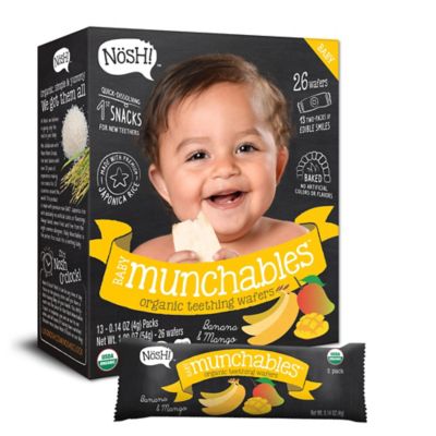 nosh baby munchables teethers organic rice teething wafers