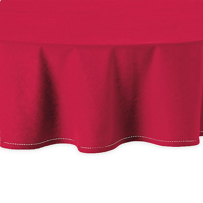 Bee & Willow™ Solid Hemstitch 70-Inch Round Tablecloth