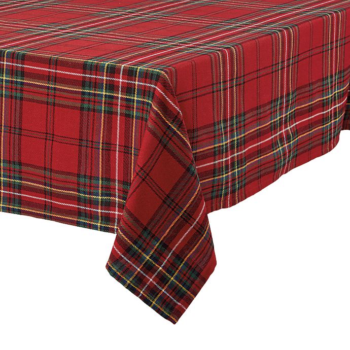 Bee & Willow™ Plaid Tablecloth in Red