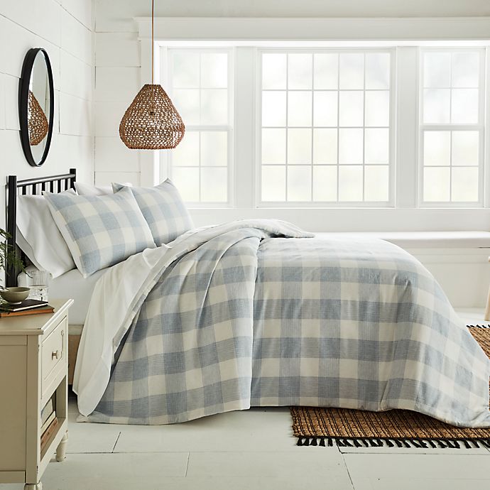 Bee & Willow™ Gingham 3-Piece Comforter Set in Blue/White