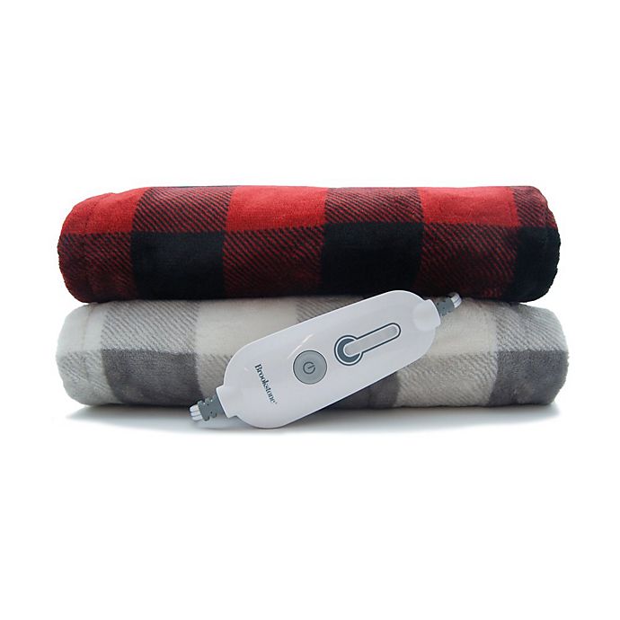 Brookstone® n-a-p® Heated Plush Throw Blanket