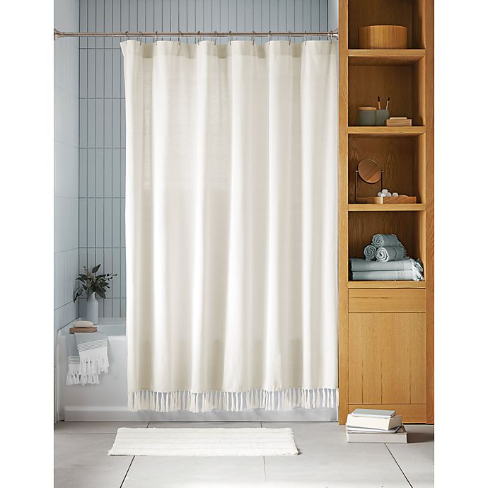 Haven™ Pique Organic Cotton Shower Curtain