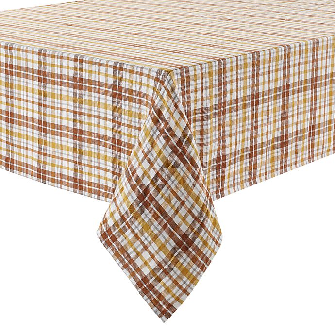 Harvest Plaid 60-Inch x 102-Inch Oblong Tablecloth