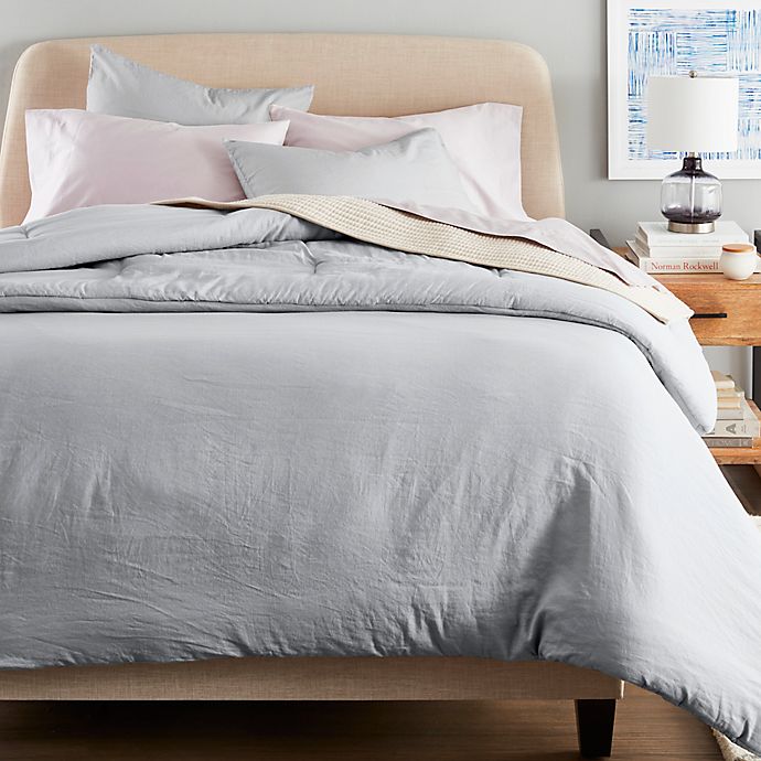 Nestwell™ Washed Linen Cotton 3-Piece Full/Queen Comforter Set in Grey
