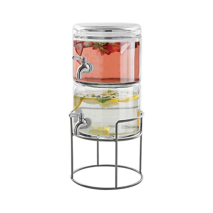 Our Table™ 2-Gallon Double Beverage Dispenser with Stand