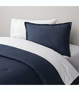Set de funda para duvet individual de algodón Simply Essential™ color azul marino
