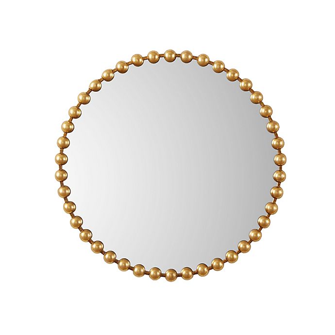 Madison Park Signature Marlow 36-Inch Round Mirror in Gold
