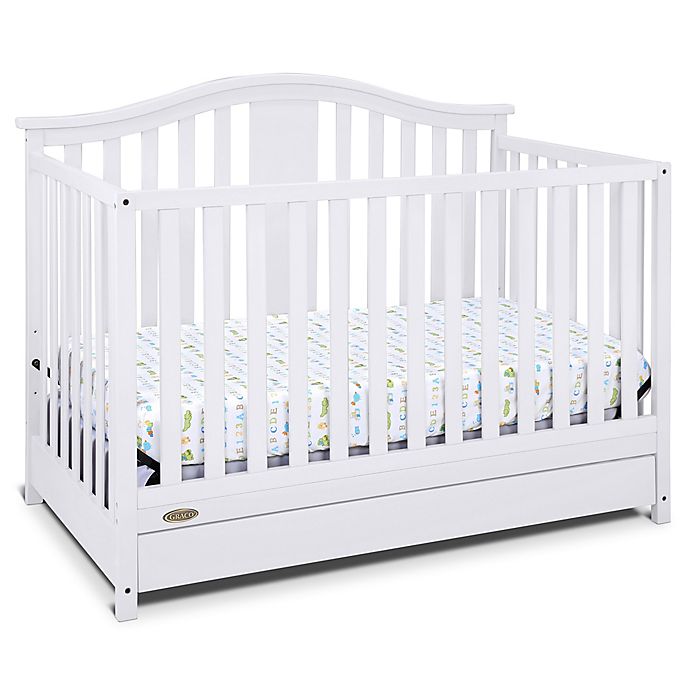 Graco® Solano 4-in-1 Convertible Crib with Drawer in White
