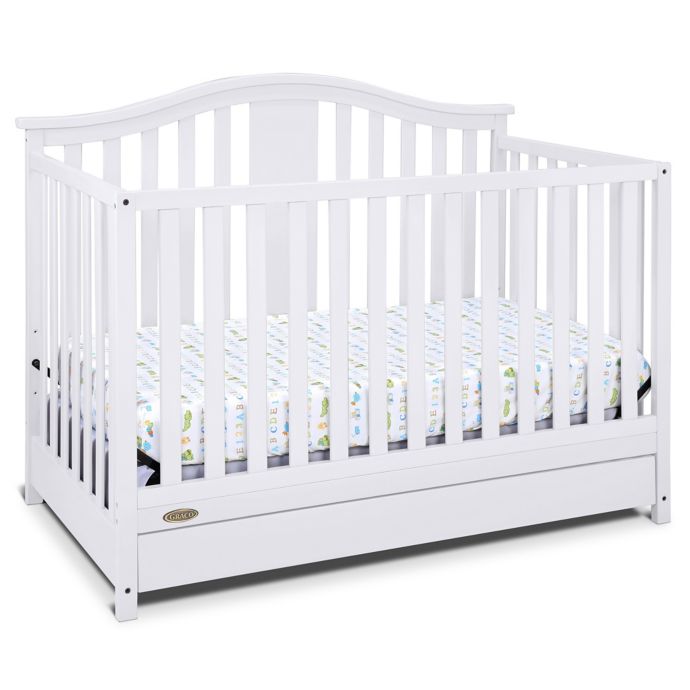 Graco® Solano 4in1 Convertible Crib with Drawer in White Bed Bath