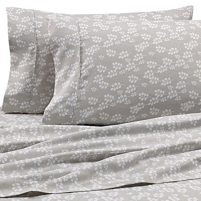 Home Collection Wheat Twin Sheet Set in Grey