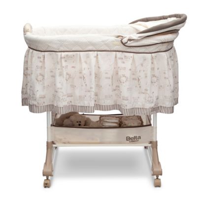 delta children playtime rocking jungle bassinet