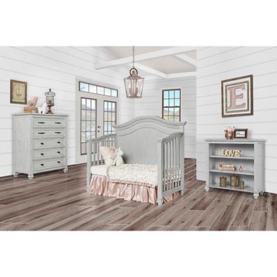 evolur madison crib antique grey mist