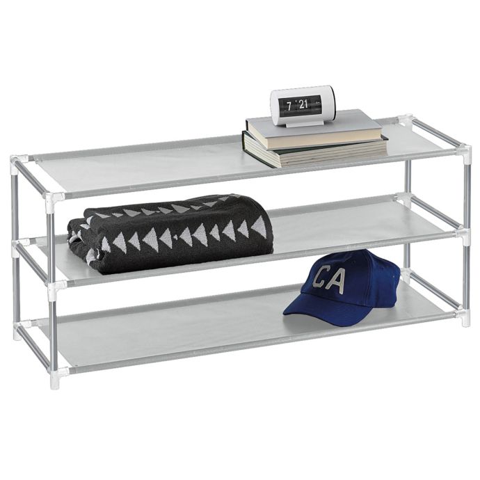 Salt 6 Tier Fabric Shoe Rack In Grey Bed Bath Beyond