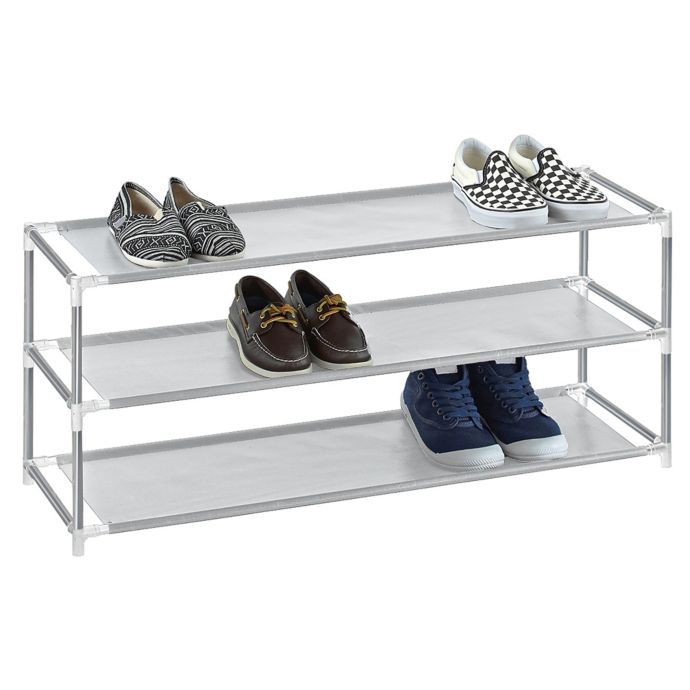 Salt 6 Tier Fabric Shoe Rack In Grey Bed Bath Beyond