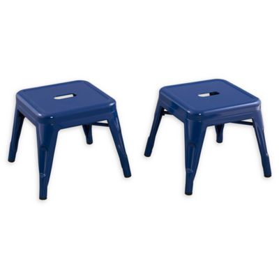 Acessentials Metal 12 Chairs In Navy (Set Of 2)