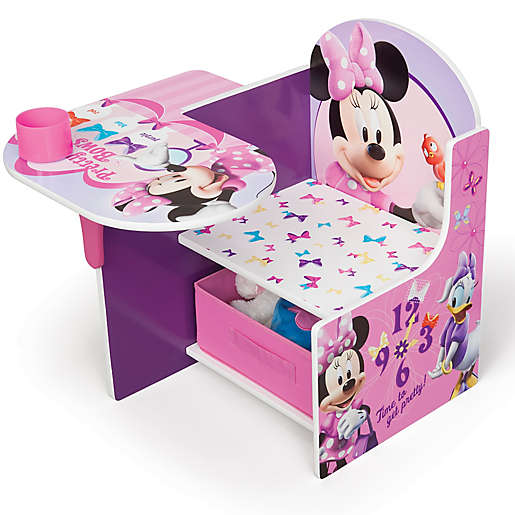 Disney Minnie Mouse Upholstered Chair, Minnie Mouse Upholstered Chair With Ottoman Storage