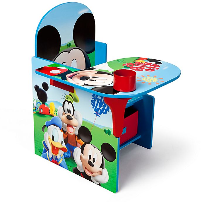 Disney® Mickey Mouse Chair with Desk and Storage Bin