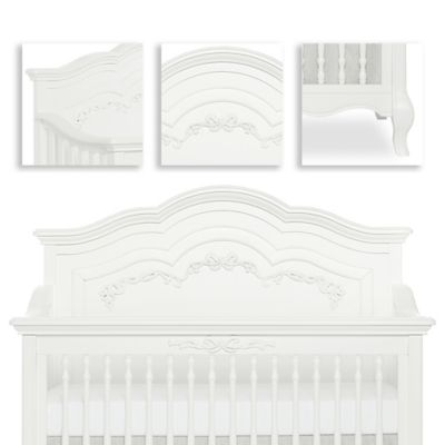 evolur aurora crib frost white