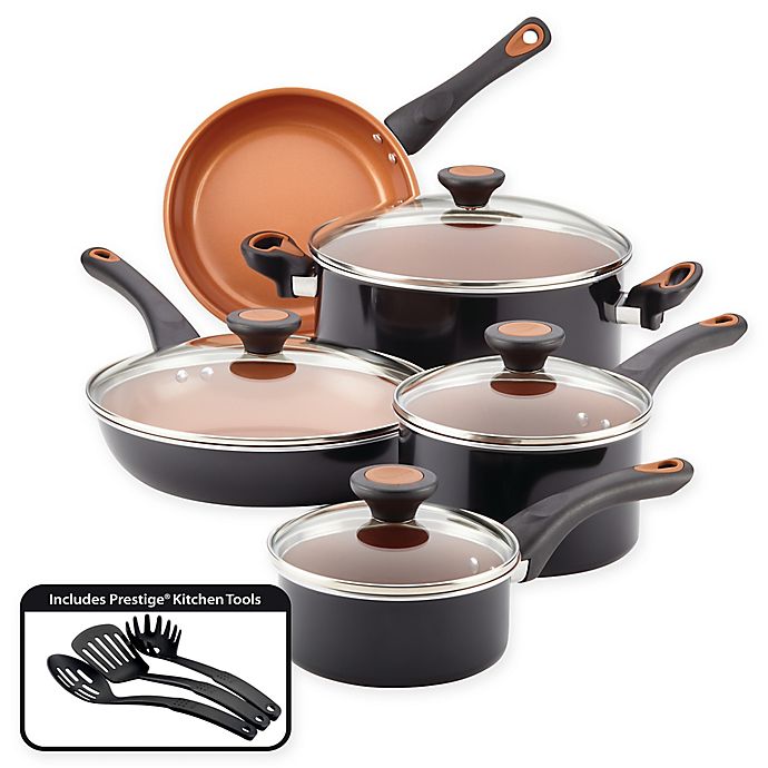 Farberware® Glide™ Nonstick Copper Ceramic 12-Piece Cookware Set