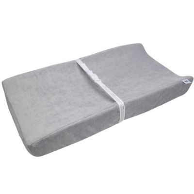 Serta Perfect Sleeper Changing Pad And Plush Cover In Grey White