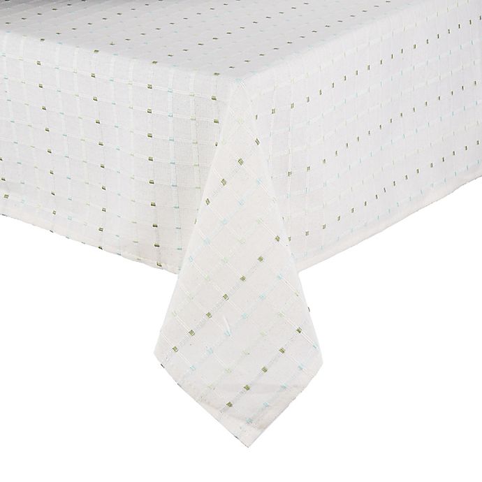 Saro Lifestyle Cousu 70-Inch Square Tablecloth
