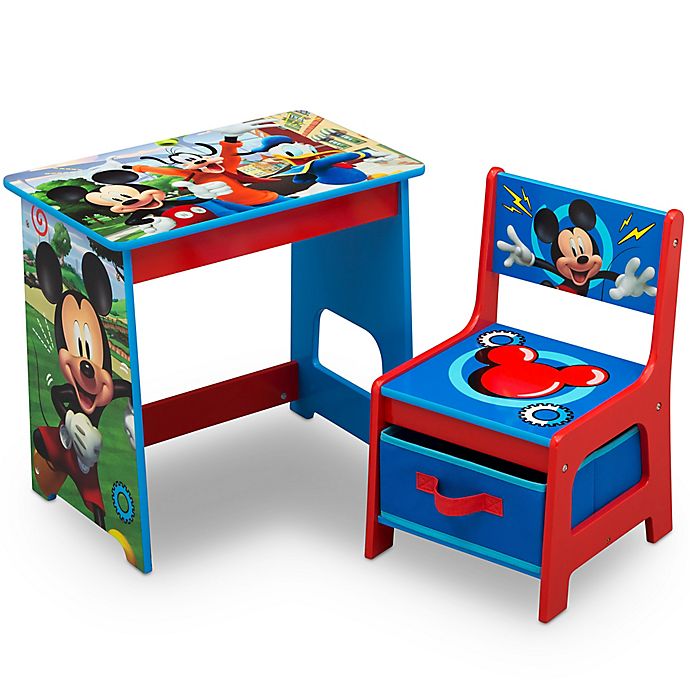 Delta Kids Desk and Chair Set Mickey Mouse Activity Table for sale online 