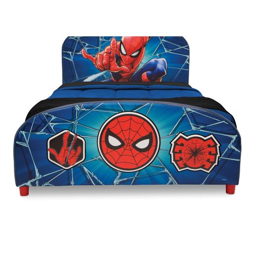 Delta Children Marvel Spider Man Upholstered Twin Bed Bed Bath Beyond