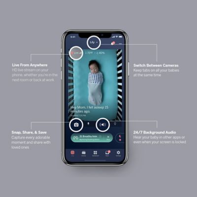nanit complete monitor system with breathing motion