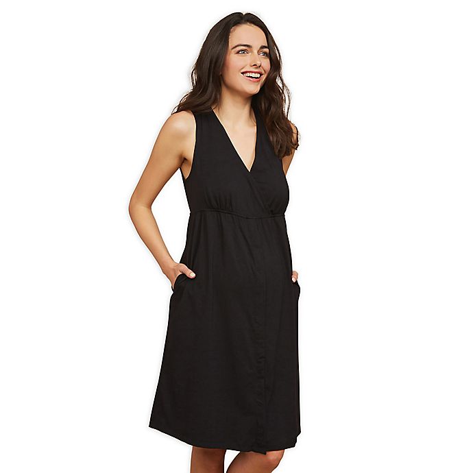 Motherhood Maternity® Medium 3-in-1 Labor, Delivery, and Nursing Gown in Black