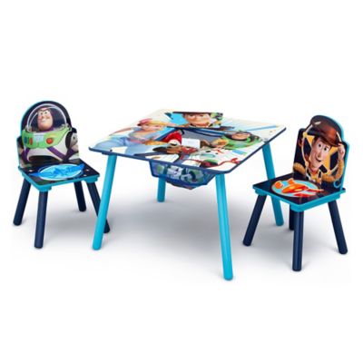 toy story folding table and chairs set