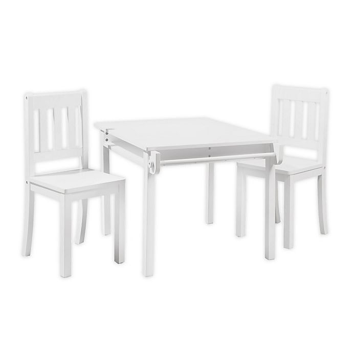 Imagination 3-Piece Table and Chairs Set in White