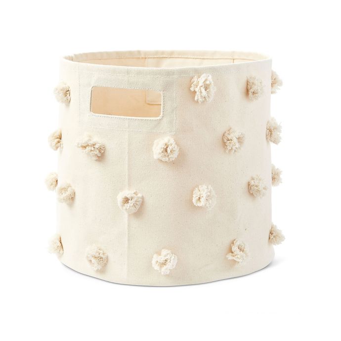 pehr Pom Pom Canvas Storage Bin in Natural Bed Bath & Beyond