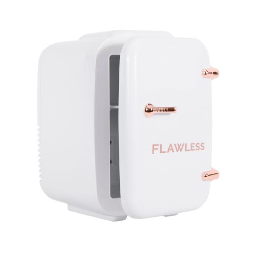 Flawless Mini Beauty And Skincare Refrigerator In White Rose Gold Bed Bath Beyond