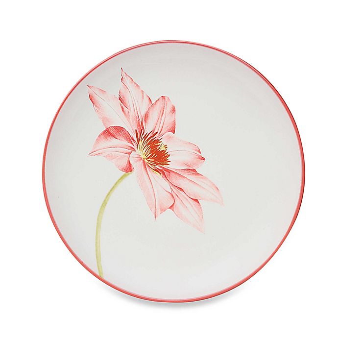 Noritake® Colorwave Round Floral Accent Plate in Raspberry