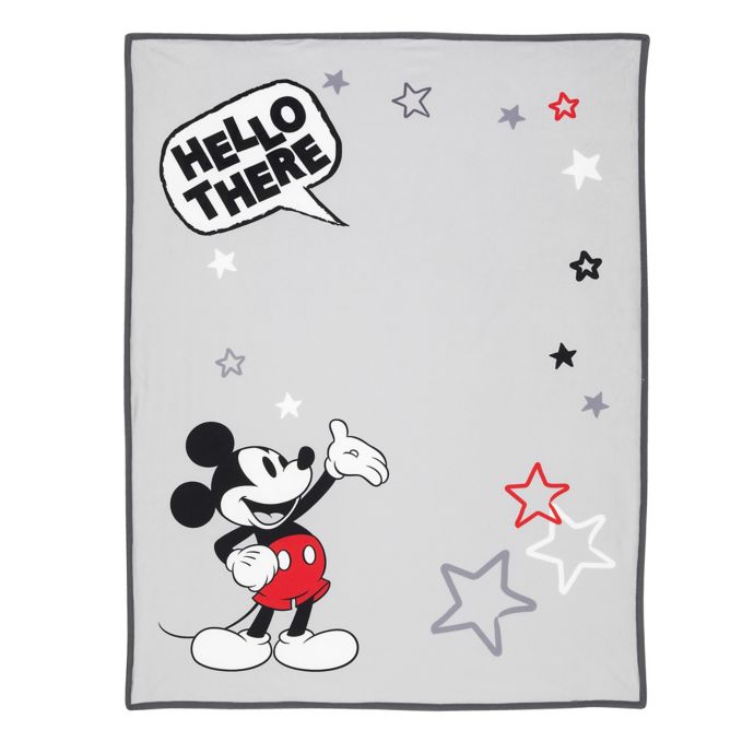 Disney Mickey Mouse Photo Op Baby Blanket In Grey Bed Bath Beyond