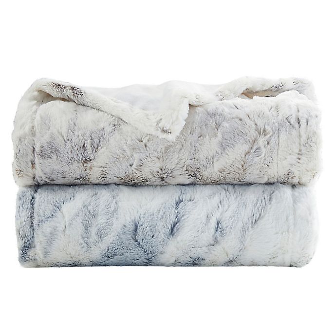 Beautyrest® Zuri Oversized Faux Fur Heated Throw