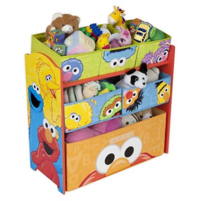 sesame street bedroom set with bonus toy organizer