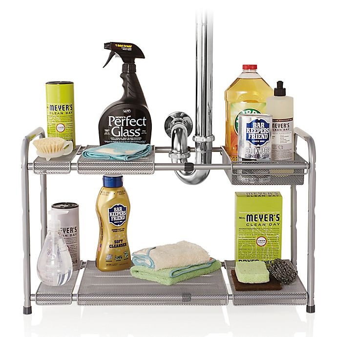 Simple Trending 2-Tier Under Sink Expandable Cabinet Shelf Organizer Rack for Ki
