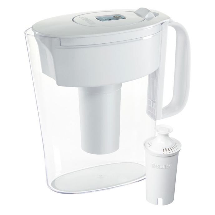 Brita® 6Cup Water Filter Pitcher in Metro White Bed Bath & Beyond