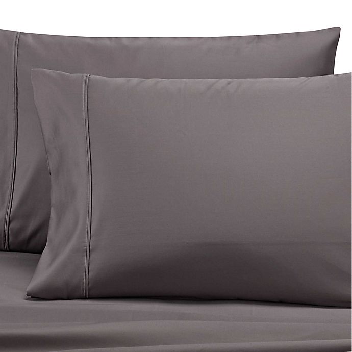 Wamsutta® Dream Zone® PimaCott® 1000-Thread-Count King Pillowcase in Charcoal (Set of 2)