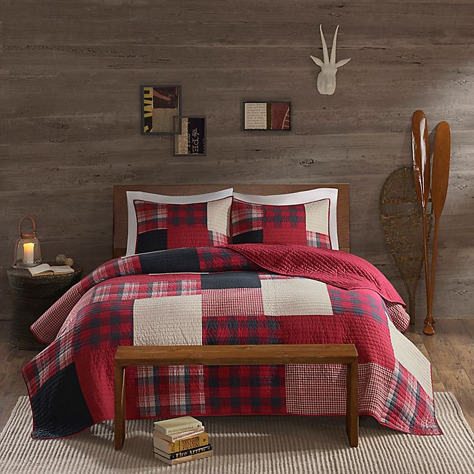 Woolrich® Sunset King/California King Reversible Coverlet Set in Red