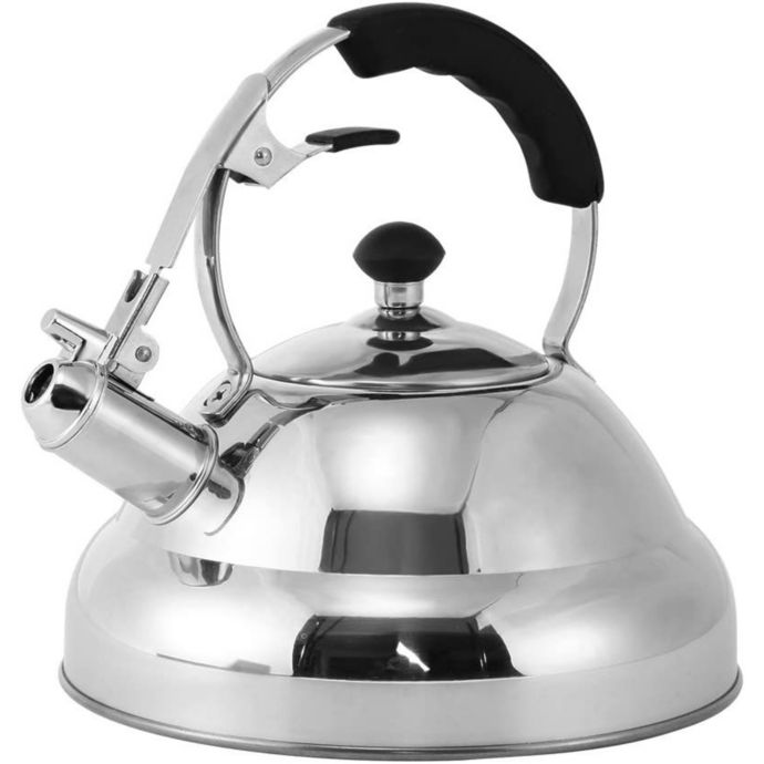 Juvale Stainless Steel Tea Kettle Stovetop Whistling Tea Pot for Teas