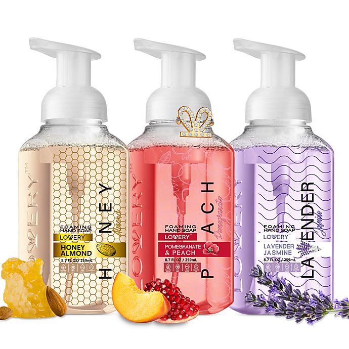 Lovery Foaming Hand Soap - Pack of 3 with Free Swarovski Bracelet