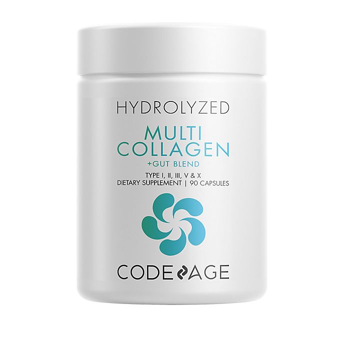 Codeage Multi Collagen Peptides Capsules + Gut Health Blend, 5 Types ...