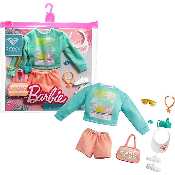 Barbie Storytelling Fashion Pack of Doll Clothes Inspired by Roxy, Turquois Top
